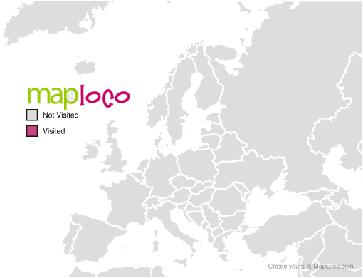 Preview of the visited Europe map